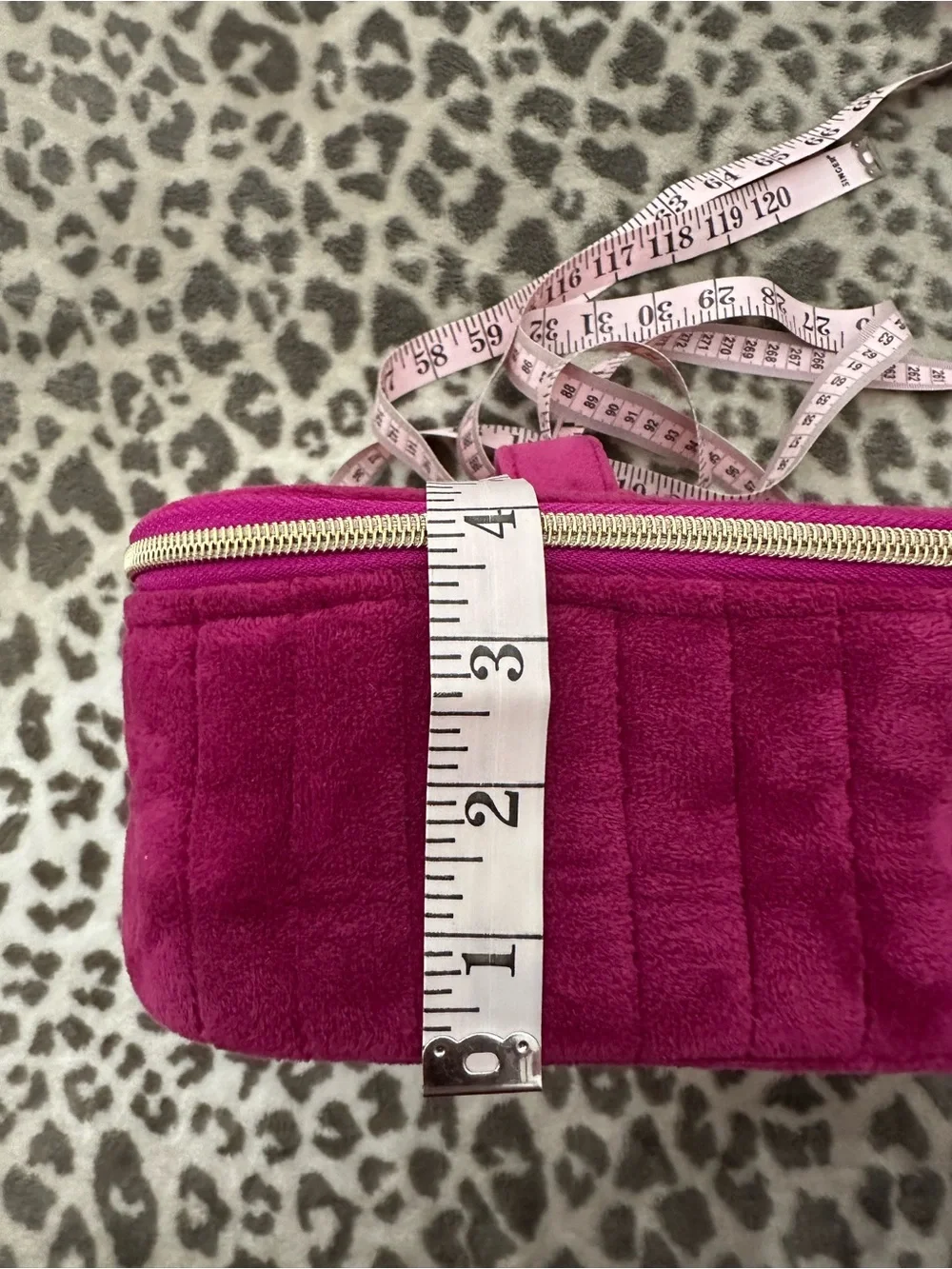 MyTagalongs Scarlett Velour Trunk Case in Dark Pink One Size